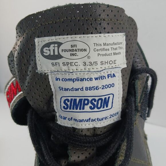 Simpson Red Line Racing Shoe SFI & FIA Approved NASCAR Motor Racing Men\'s 9..... main image 12